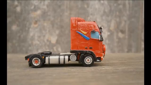 Volvo FH" Diana" из пластилина своими руками. | Mini Volvo trucks from clay смотреть онлайн