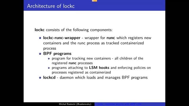 lockc - container security with eBPF LSM смотреть онлайн