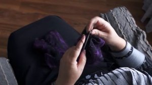 Вяжем шарф-жабо