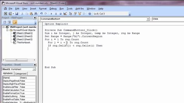 Excel VBA Bangla Tutorial 38 : How to sort Number in excel using VBA Macro bangla Tutorial смотреть онлайн