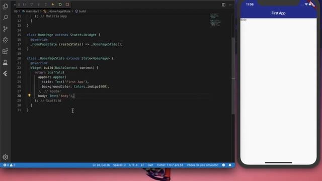 #1 Flutter Widget (Scaffold) | Flutter Tutorial | Google смотреть онлайн