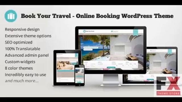 Preview Book Your Travel - Online Booking WordPress Theme смотреть онлайн