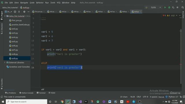 Python For All ??|| Tutorial #9 Python if-else statements || Hindi смотреть онлайн