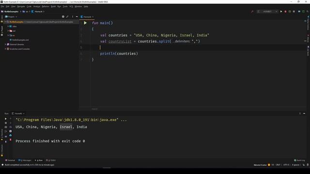 How to split a String into an array in Kotlin Programming смотреть онлайн