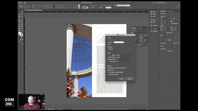Exporting JPG and PDF in InDesign смотреть онлайн