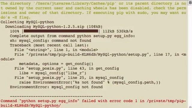 Mac OSX Instalação de Django, MySQL, Enviroment Part 1 смотреть онлайн