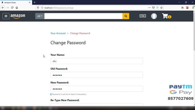 #34 Change Password REST API Setup - Front End - Amazon Clone MERN Stack - Hindi смотреть онлайн