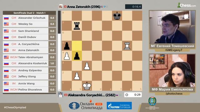 Онлайн-олимпиада | 1/2 финала | Россия-США | смотреть онлайн