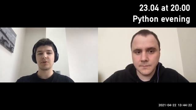 1'st Python_evening stream preview. 23.04.2021 at 20:00. GMT(UTC) +3 смотреть онлайн