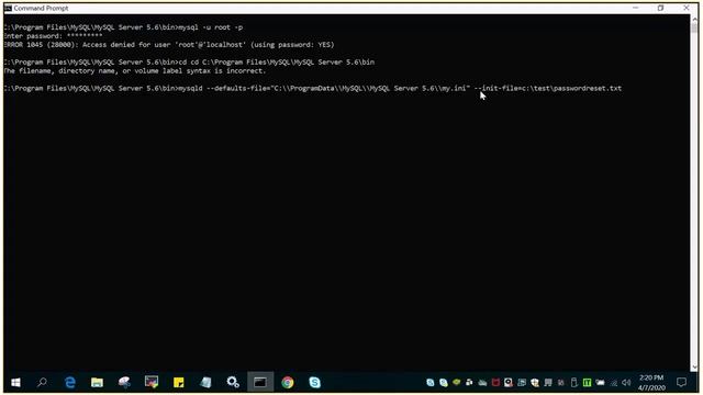 MySQL : How to recover root password of MySQL user#mysql смотреть онлайн