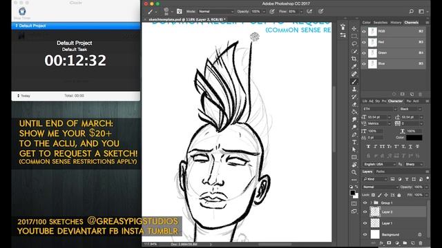Arvin Bautista Sketches 2017 26/100: Storm смотреть онлайн