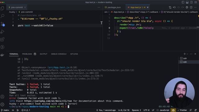 #50 - Statik Analiz - Commit Öncesi Test Kontrol - husky - lint-staged - Modern Frontend Testing смотреть онлайн
