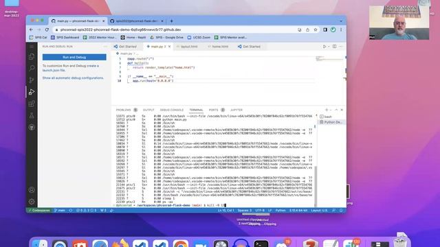 Flask on GitHub Codespaces, Part 2: Port forwarding and "port is already in use" errors. смотреть онлайн
