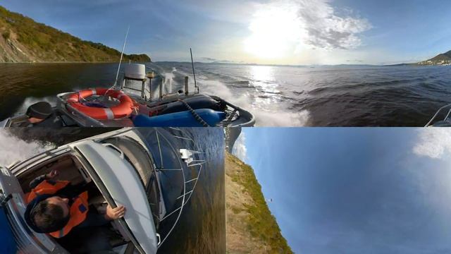 VR 360 Gopro Fusion. Прогулка по Авачинской бухте. Петропавловск-Камчатский. 22.09.2019 смотреть онлайн