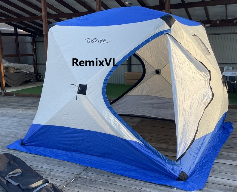 Видео обзор Палатка с дымоходом куб 2032 утепленная 250x250xh200см смотреть онлайн