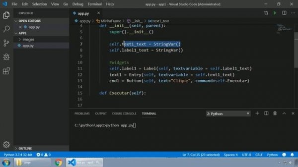 030 - Python tkinter - EXERCÍCIO PRÁTICO COM FRAME E INSTANCIAÇÃO