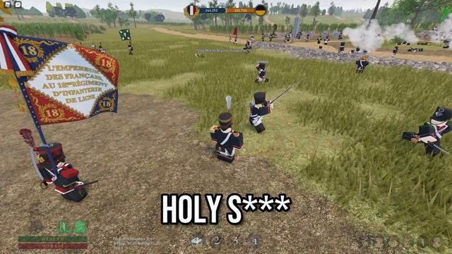 Roblox Waterloo Funny Moments 2 - Napoleonic Line Battle смотреть онлайн