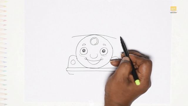 Thomas the train drawing | Children drawings | How to draw Thomas the train easy steps #artjanag смотреть онлайн