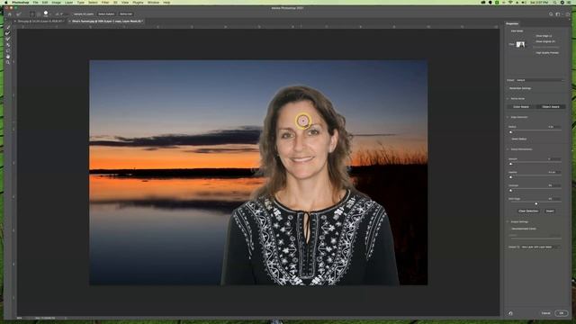 Photoshop 2021 Mask and Refine Hair смотреть онлайн