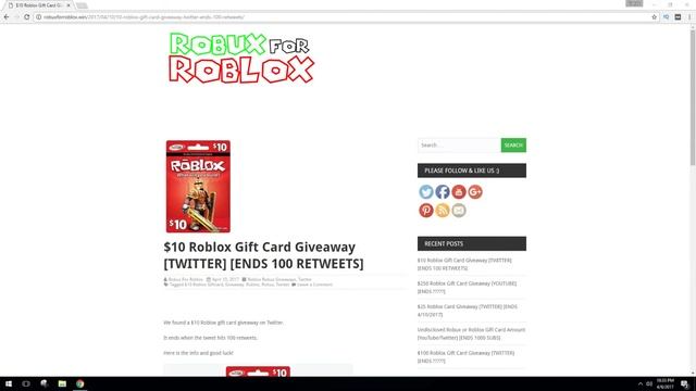 Robux For Roblox - $10 Roblox Gift Card Giveaway at 100 Retweets смотреть онлайн