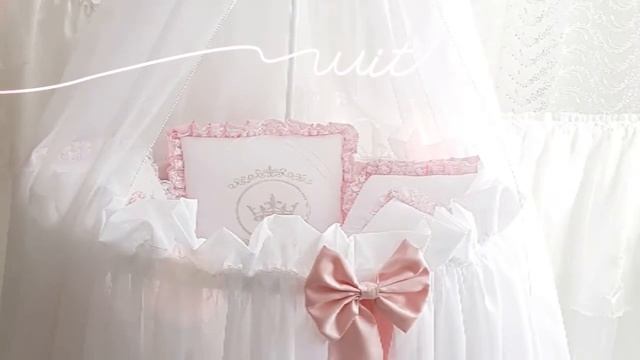 Набор для круглой и овальной кроватки для новорожденных смотреть онлайн