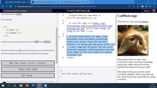 Freecodecamp - HTML Part 2 and 3 смотреть онлайн