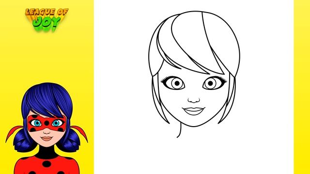 How to DRAW MIRACULOUS LADYBUG step by step смотреть онлайн