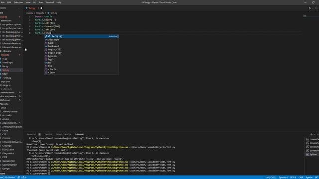 Знакомимся с модулем TURTLE на Python | turtle смотреть онлайн