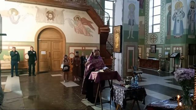 ☦️ 27.09.23 Водосвятный молебен со чтением акафиста равноап князю Владимиру и др заказных акафистов смотреть онлайн