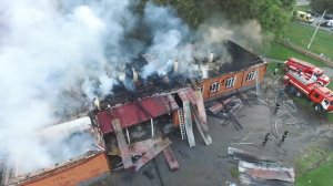 Пожар в школе в поселке Майском