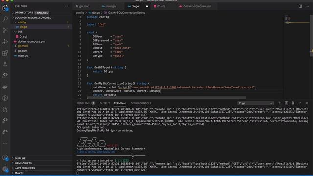 Golang MySQL Database Connectivity Using Echo Framework And GORM смотреть онлайн