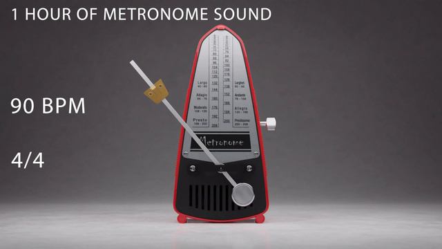 1 Hour of Metronome Sound - Tempo: 90 BPM - 4/4 смотреть онлайн