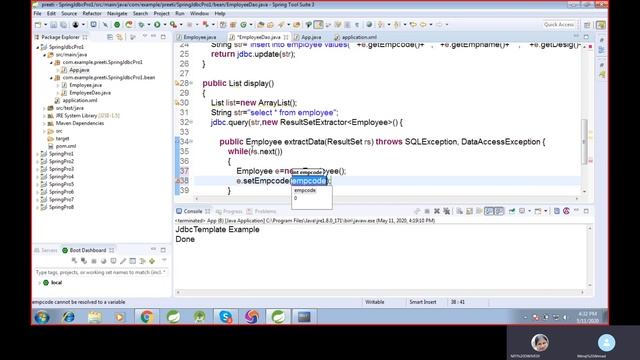 Java Spring Jdbc 3 смотреть онлайн