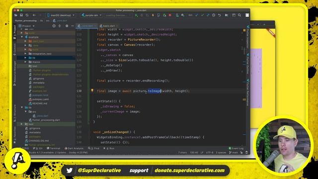 Ep. 030 - Bitmap drawing | Flutter Processing смотреть онлайн