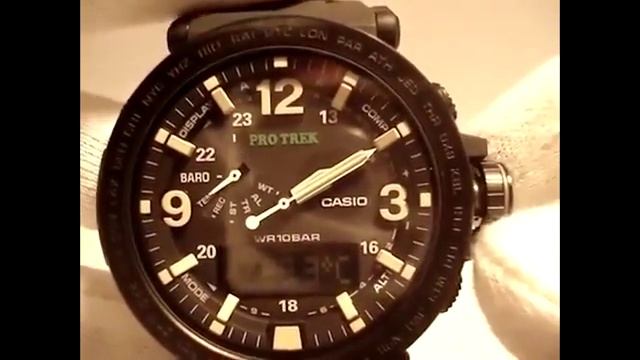 Casio ProTrek PRG-600-1ER Обзор функций в часах