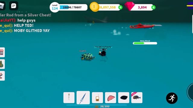 Roblox Fishing Simulator - KILLING MOBY WOOD WITH MY FRIENDS!! смотреть онлайн