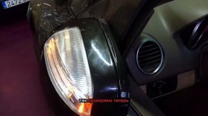 Mercedes ML W164 замена повторителя поворота со стороны водителя.