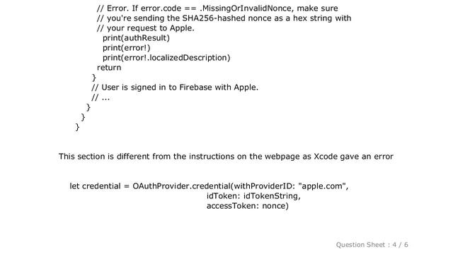iOS : Cause of error setting up Sign in with Apple for Firebase in Swift on iOS 13? смотреть онлайн