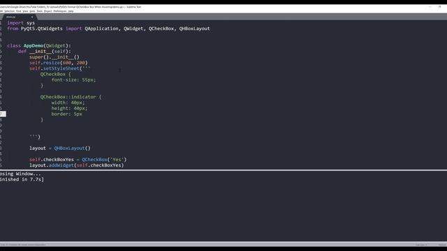 Update QCheckBox Widget Visual Properties When Hovering | PyQt5 Tutorial смотреть онлайн