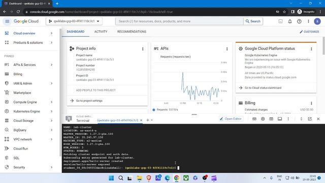 Kubernetes Engine: Qwik Start || Google Cloud Study Jam 2023 || GCCF || смотреть онлайн
