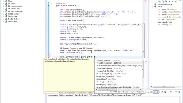 LibGDX 3d урок 2 (что такое ModelInstance) смотреть онлайн