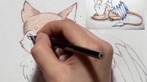 Рисование Грифона | Сказочное животное | Мастер класс