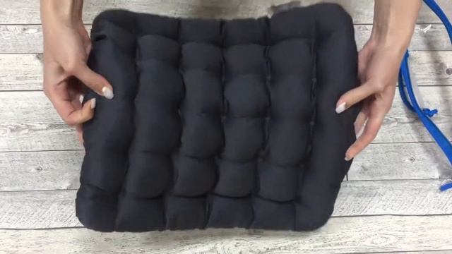 Подушка на стул из лузги гречихи Уют серое от Smart Textile смотреть онлайн