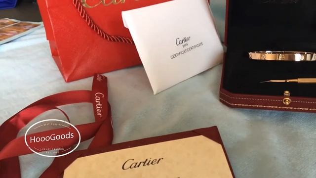 Cartier Love Bracelet, 4 Diamonds - Rose Gold / Pink Gold
