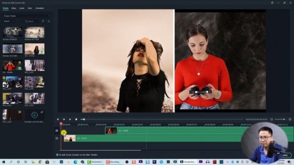 Filmora X Split Screen Effect Tutorial For Beginners