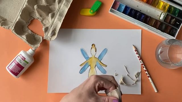 Куклы-феи из яичного картона! Стильная весенняя поделка для девочек. DIY craft смотреть онлайн