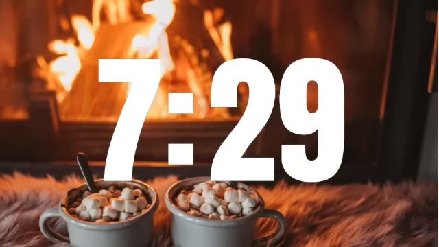 ⛈️ 15 min Lofi Music Timer | Rain Thunder Vibes | Cozy Aesthetic Fall | Fire Place | Study Classroo смотреть онлайн