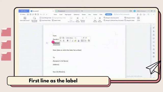Mail Merge using WPS office (JUST FOR 4 STEPS) смотреть онлайн