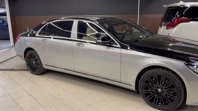 S Class W222 - оклейка двухцветной плёнкой смотреть онлайн