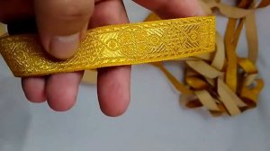 Галун ВИЗАНТИЯ желтый с золотом